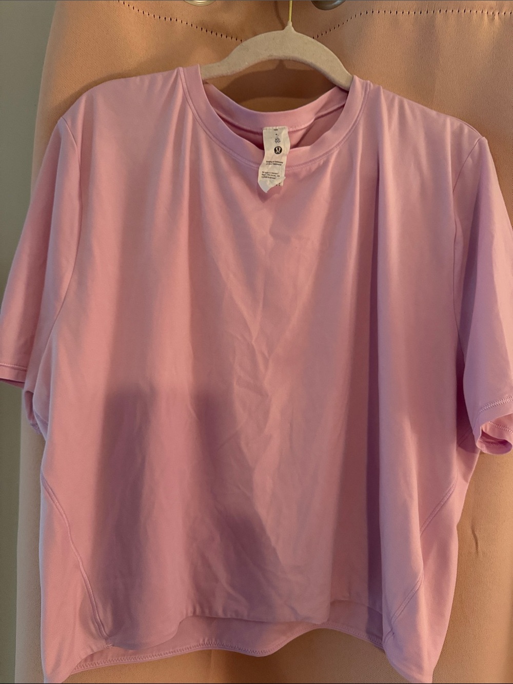 lululemon athletica Nulu Crewneck Cropped Vital Pink